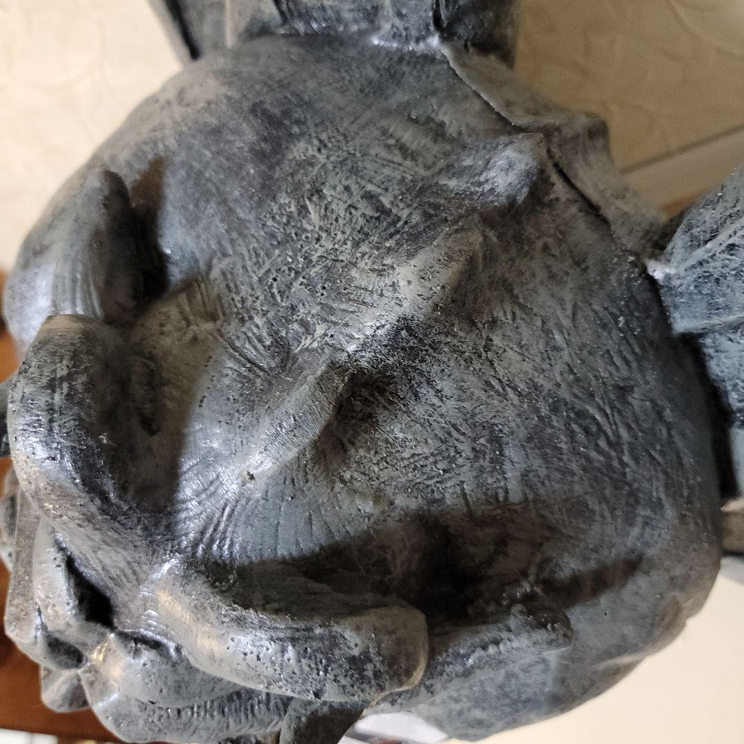 メキシコ製　ガーゴイル像　 高さ56cm　天然ゴム系製品　置物　イベント用等