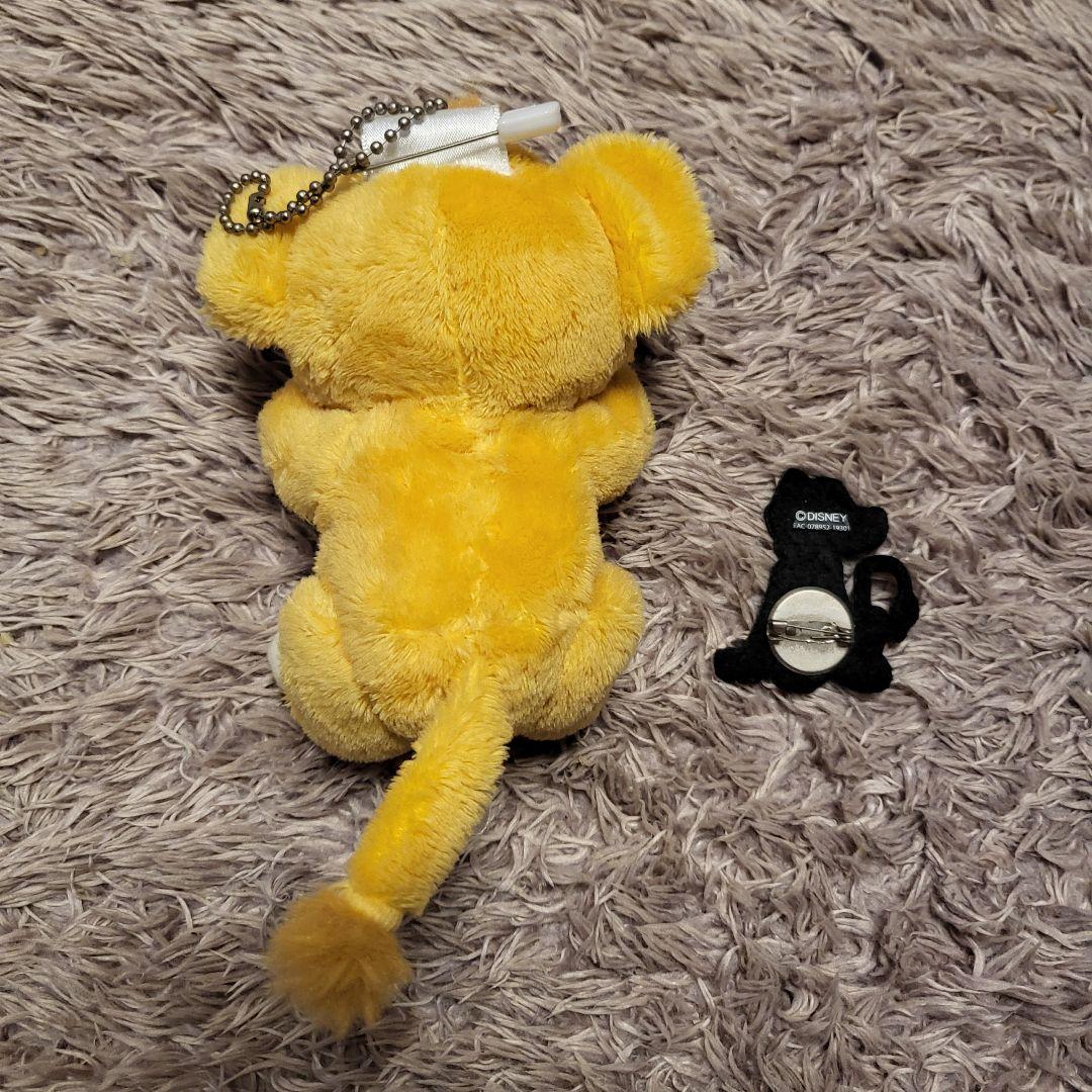 希少 シンバ ぬいぐるみ バッジ ぬいば マスコット ライオンキング