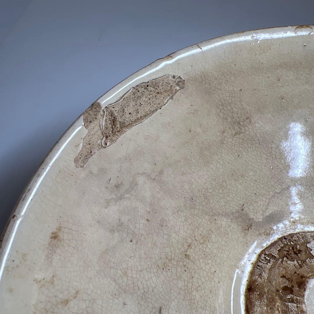 中国宋時代　白磁鉢　口径約17㎝　東Y8-0130☆2Fタサチ