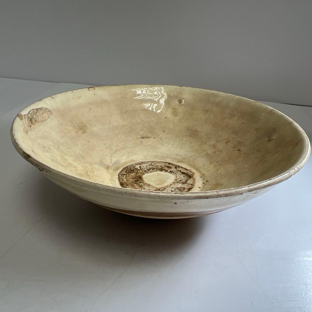 中国宋時代　白磁鉢　口径約17㎝　東Y8-0130☆2Fタサチ
