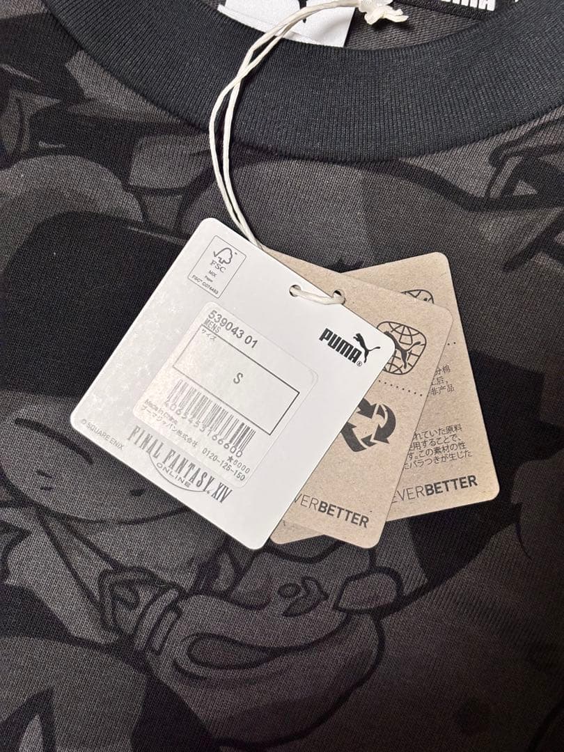 【新品未使用】ファイナル ファンタジー XIV×プーマ　Tシャツ　総柄　Sサイズ