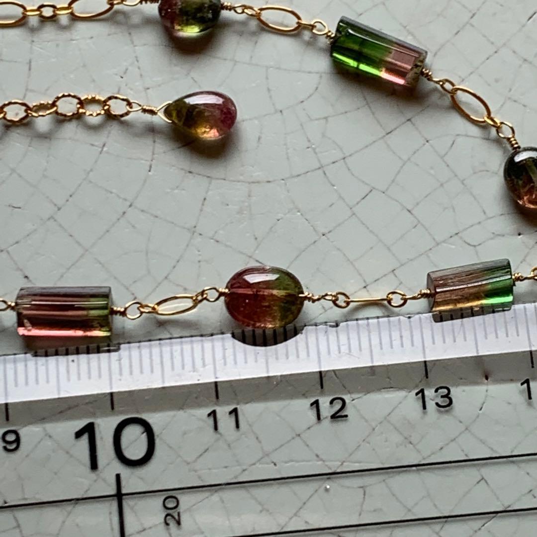 Garden. 2.  バイカラートルマリン　ブレスレット　希少　レア