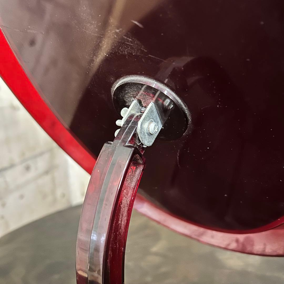 メイクアップミラー (スケルトンレッド)