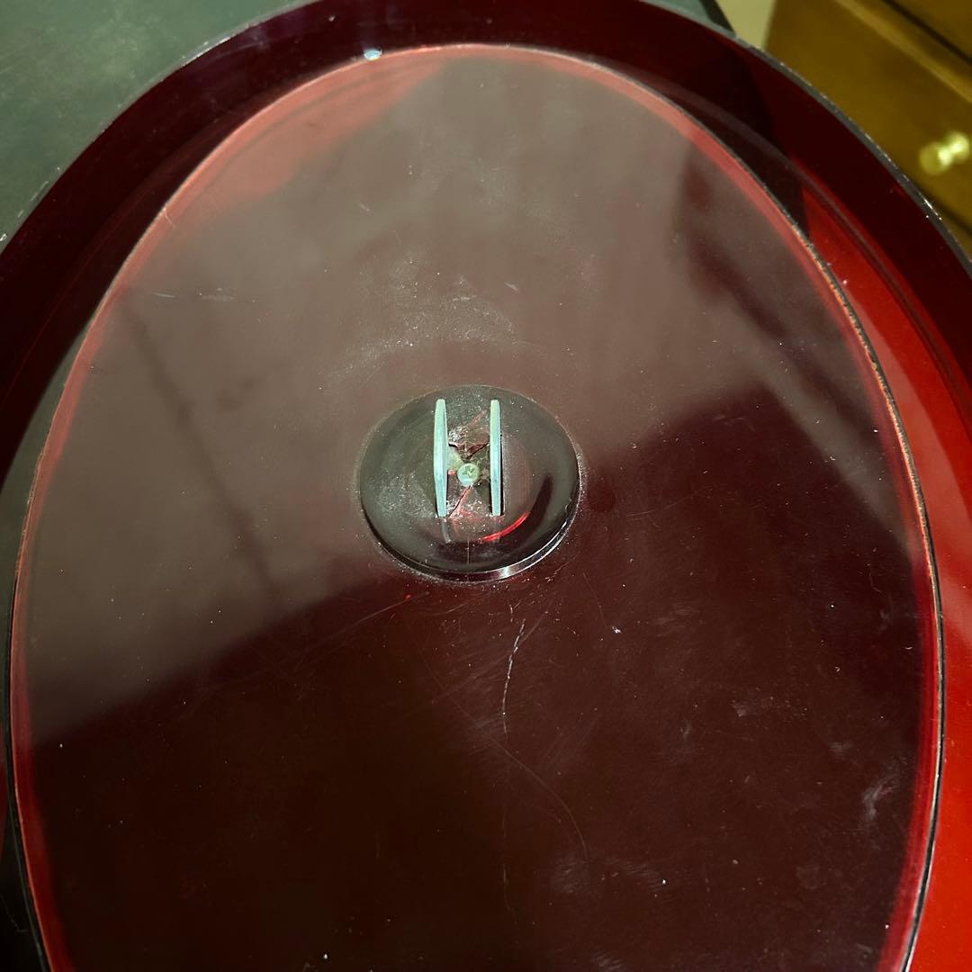 メイクアップミラー (スケルトンレッド)