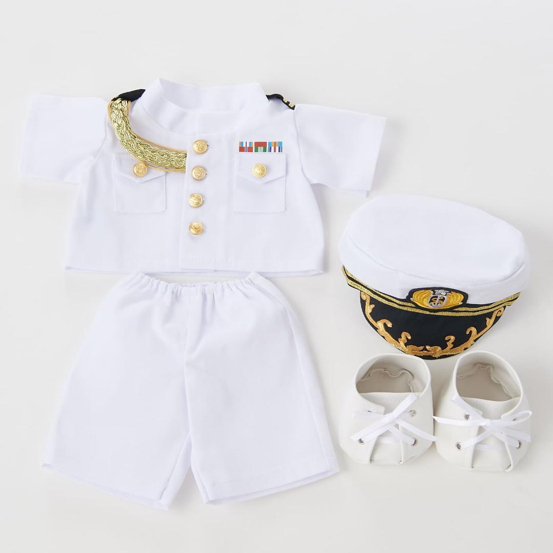 682 儀礼服 海上自衛隊 夏服 白 ダッフィー Sサイズ用コスチューム