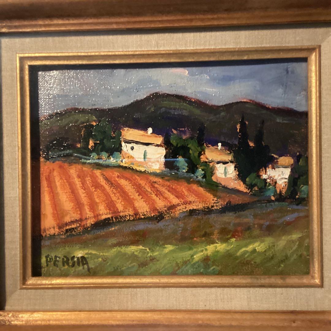 アルフレッド　ペルシア　油彩画　フランス人作家　風景画　　アート