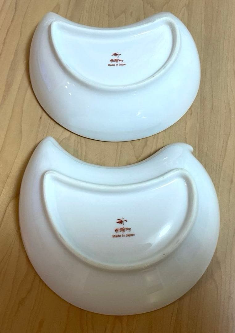 ☆香蘭社赤絵町工房☆鳥型ボウル2点セット☆