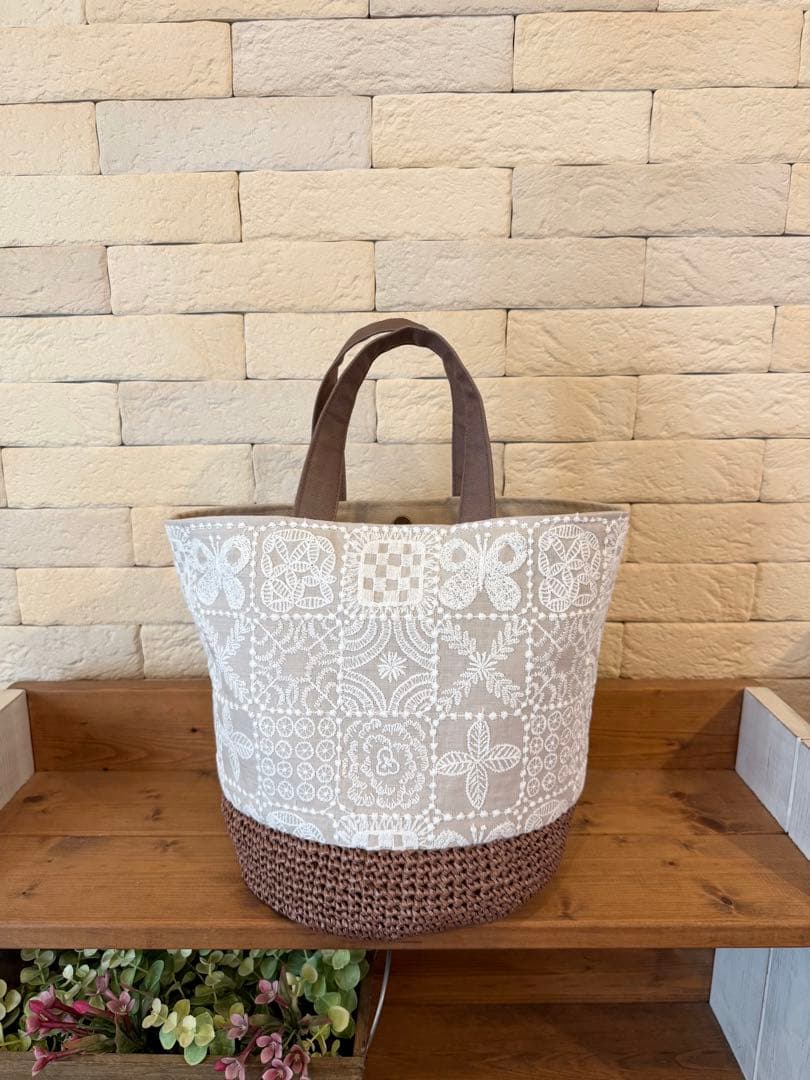 バケツトート＊ミナペルホネン forest tile