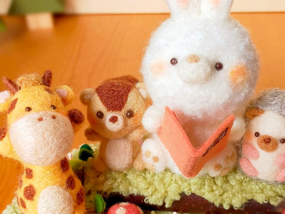 ✿羊毛フェルト✿みや様✿うさぎさんの読み聞かせ✿動物変更あり✿