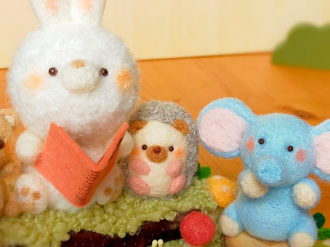 ✿羊毛フェルト✿みや様✿うさぎさんの読み聞かせ✿動物変更あり✿