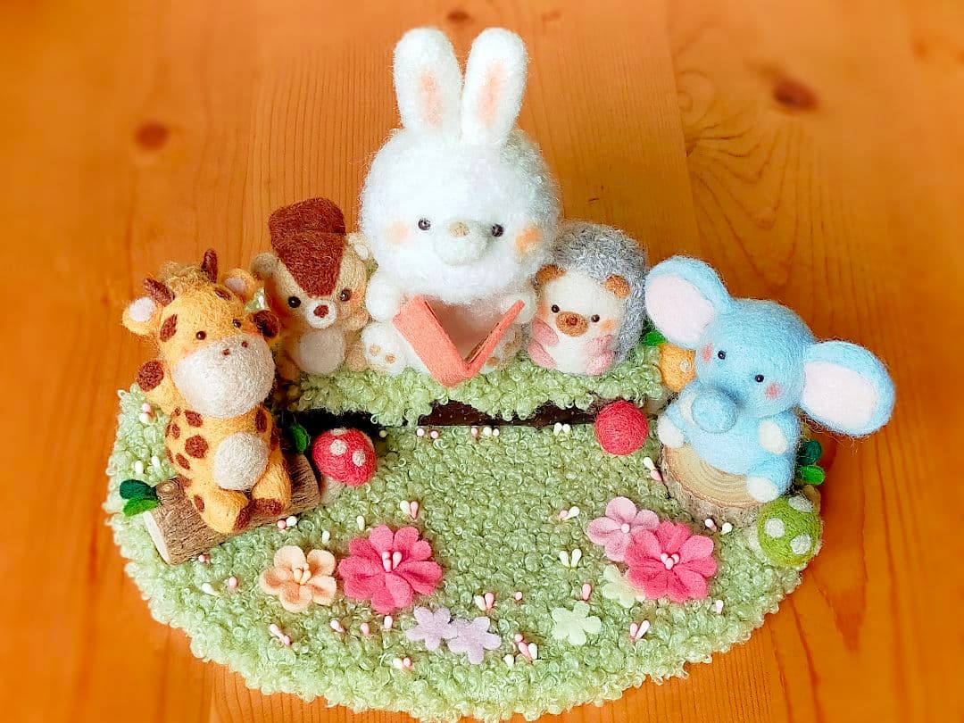 ✿羊毛フェルト✿みや様✿うさぎさんの読み聞かせ✿動物変更あり✿