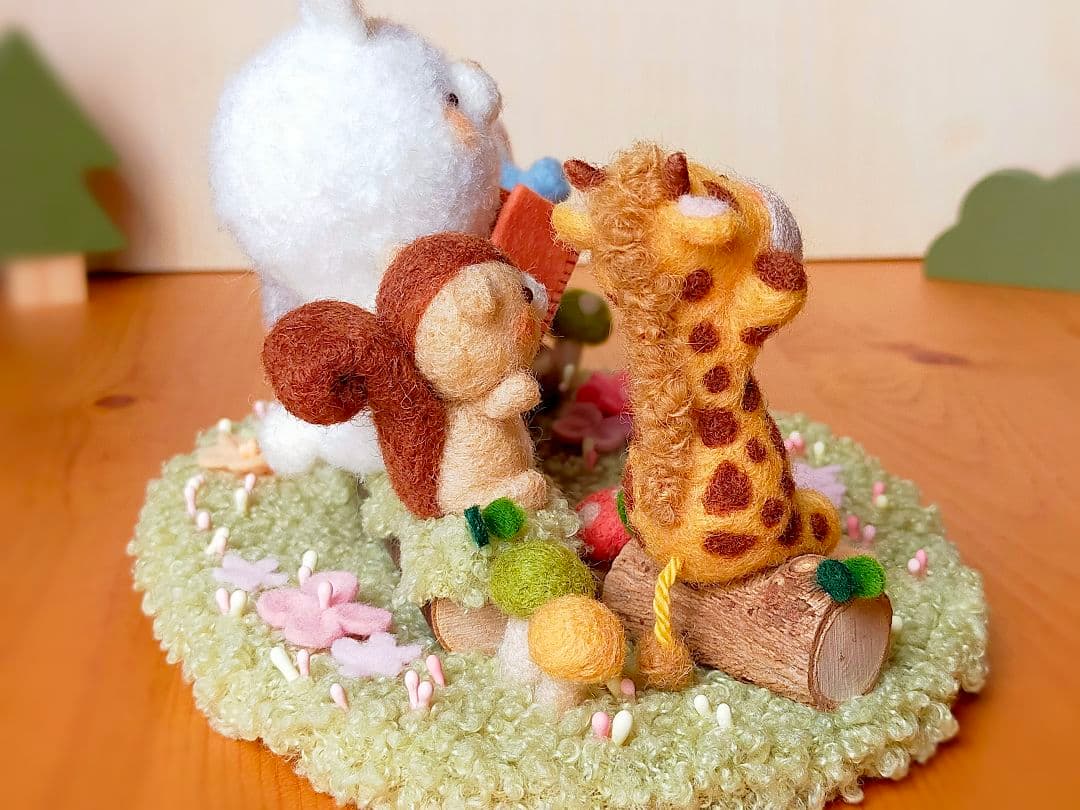 ✿羊毛フェルト✿みや様✿うさぎさんの読み聞かせ✿動物変更あり✿