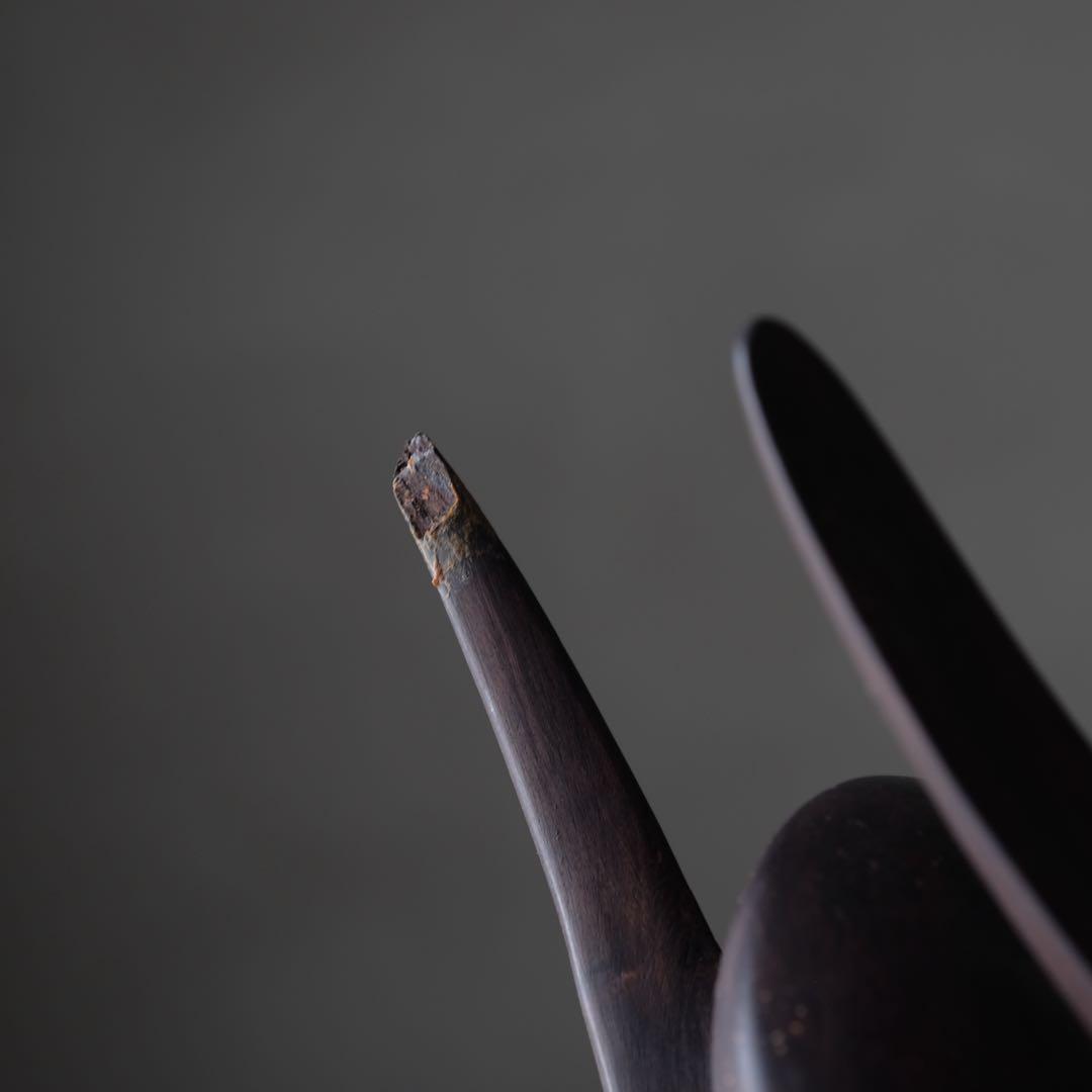 タンザニア マコンデ彫刻 シェタニ 高さ38㎝ ブラックウッド　アート 芸術