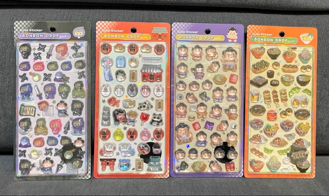 今日だけ、この価格早い者勝ち❤︎【正規品】ボンボンドロップシール　第一弾和柄　８点