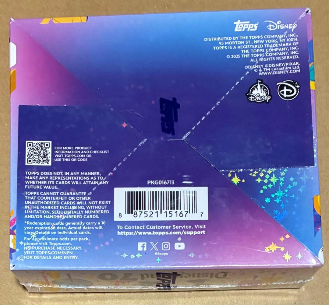 Topps Disneyland 70th ディズニーランド 70周年 トップス