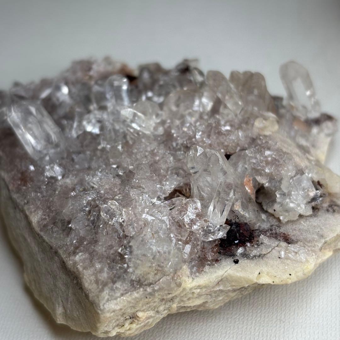 ピンクマニカラン 水晶クラスター 183g