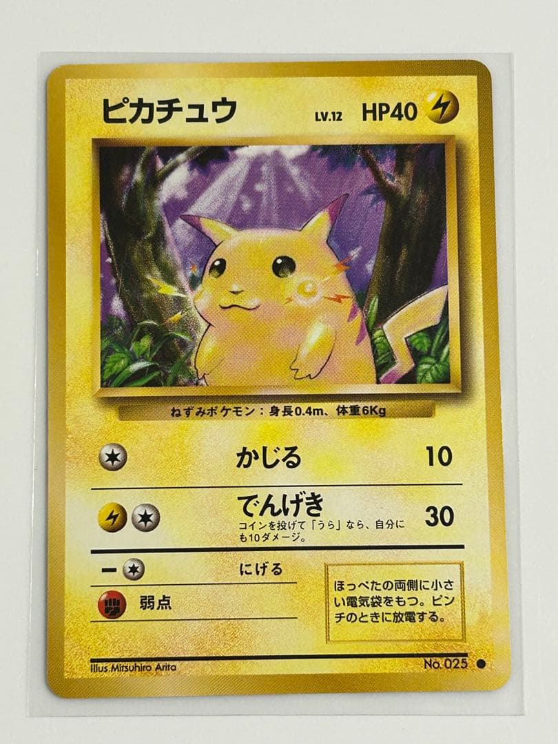 ポケカ旧裏第一弾リザードンピカチュウカメックスフシギバナ