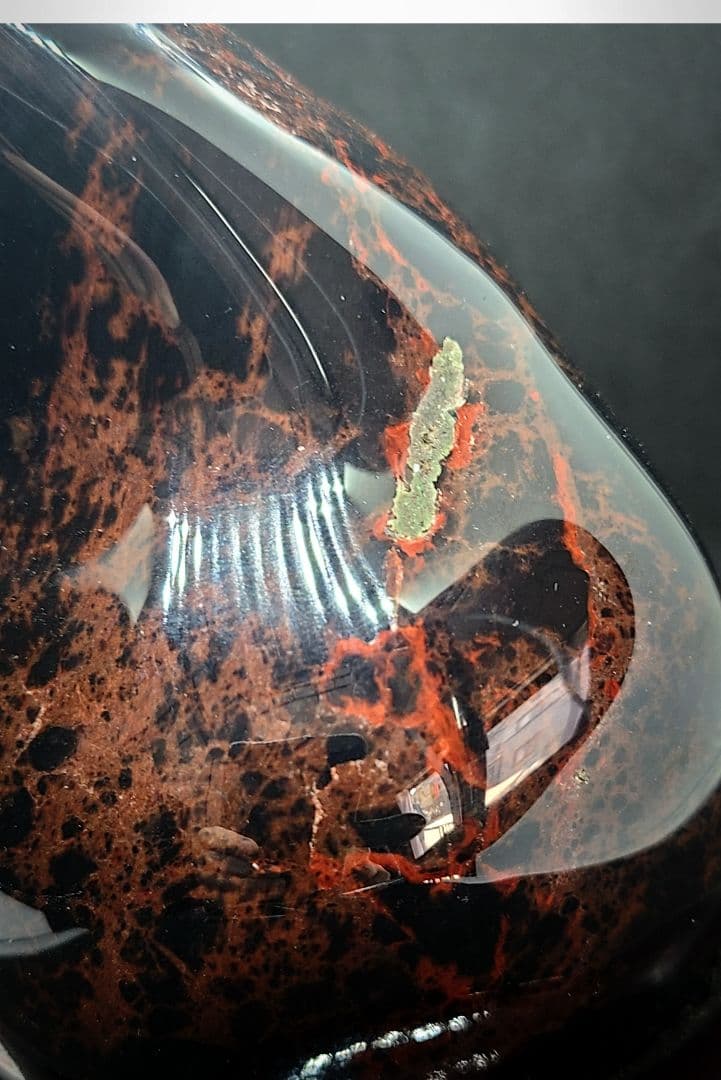 【超希少/日本名石】十勝石【ヴァーミリオンオブシディアン】紅十勝