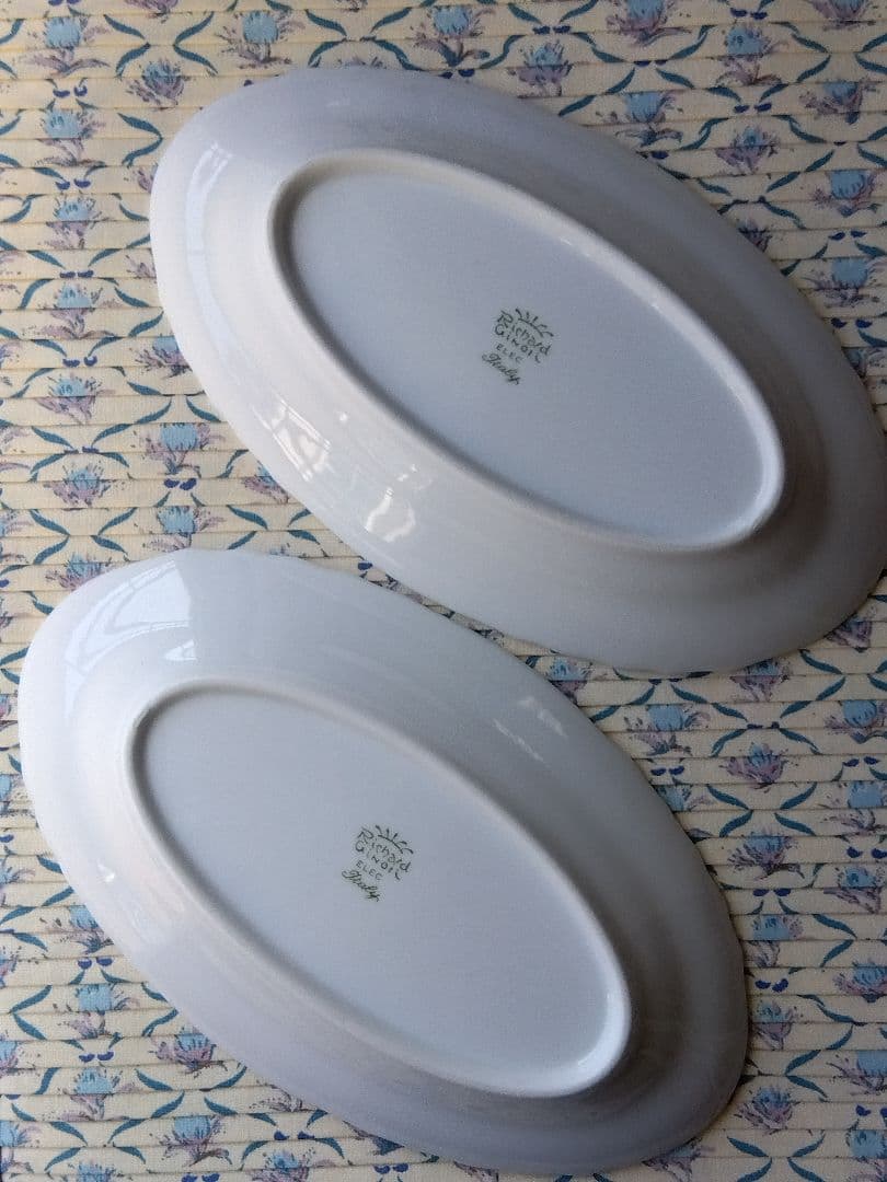 [新品]リチャードジノリ　ホワイトベッキオ　ピクルス・オーバル　プレート