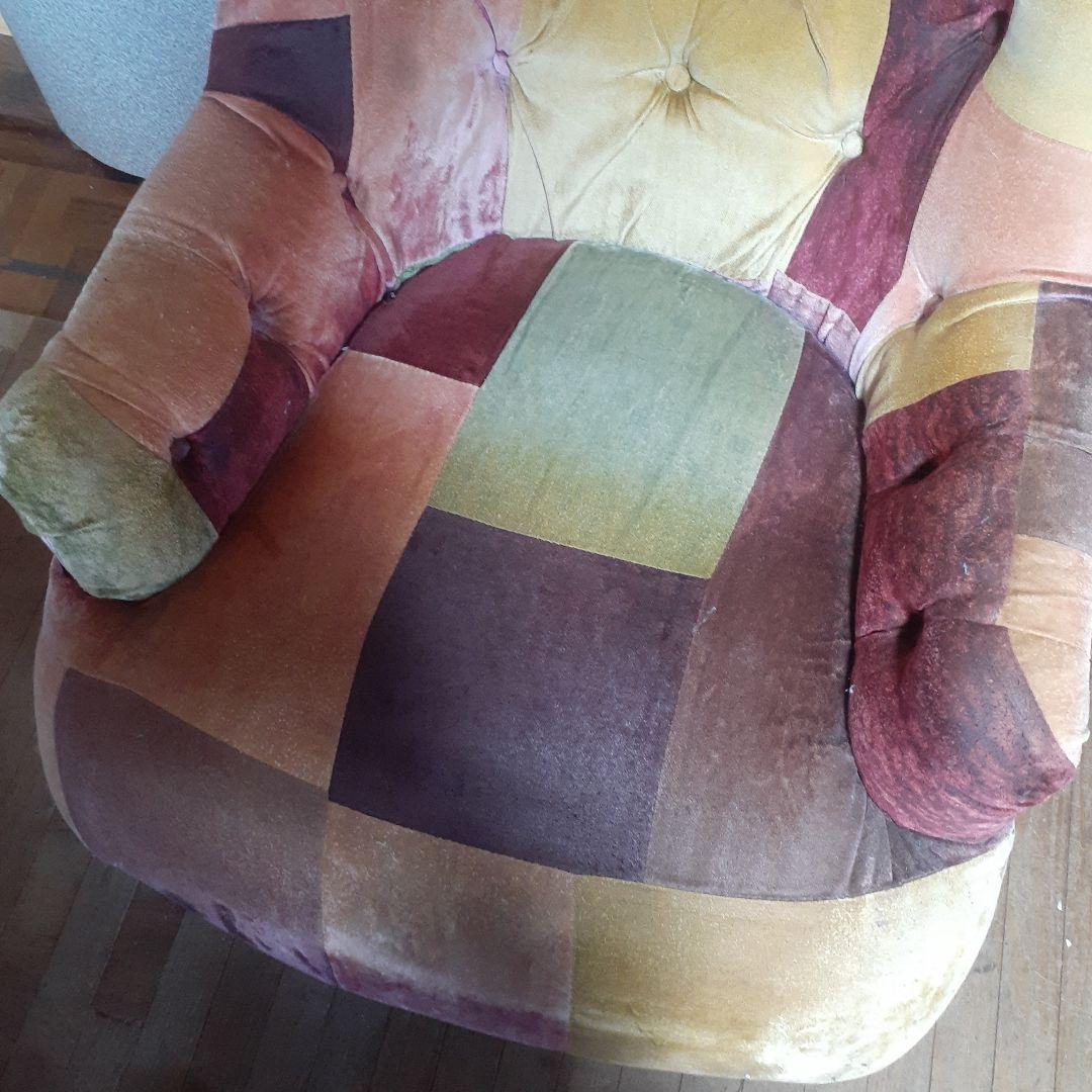 Halo 1Pソファ 1人掛け シングルソファ アンチェア　オットマン付き