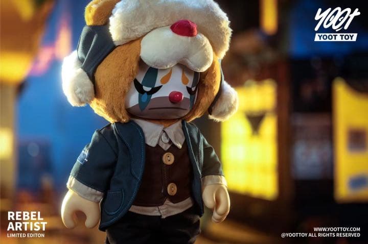 天才&反逆者　アーティスト　くま　熊　ブルー　アクションフィギュア//YOOT