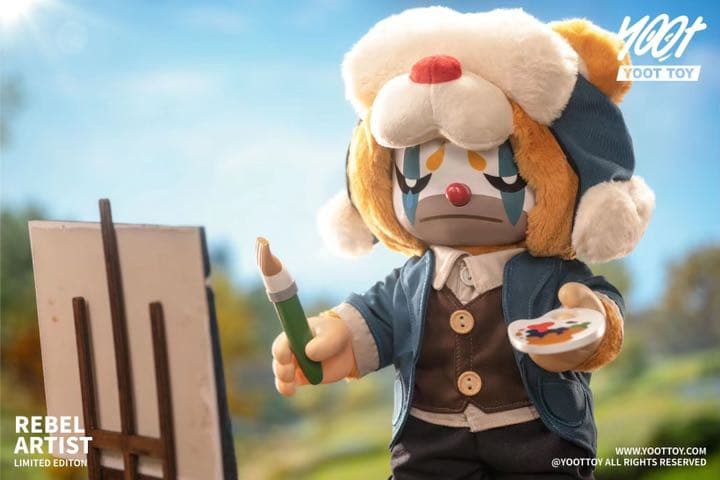 天才&反逆者　アーティスト　くま　熊　ブルー　アクションフィギュア//YOOT