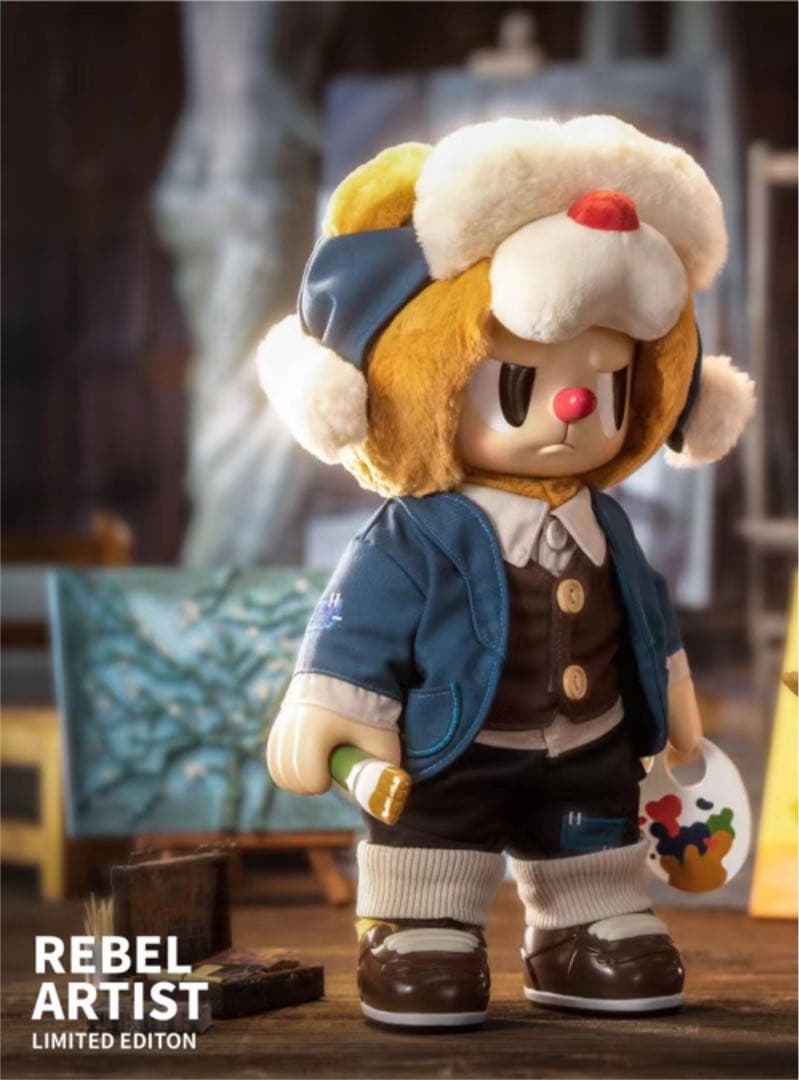 天才&反逆者　アーティスト　くま　熊　ブルー　アクションフィギュア//YOOT