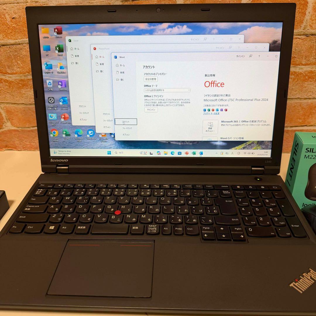 レノボノートPC Corei7 SSD128GBメモリ8GB Windows11