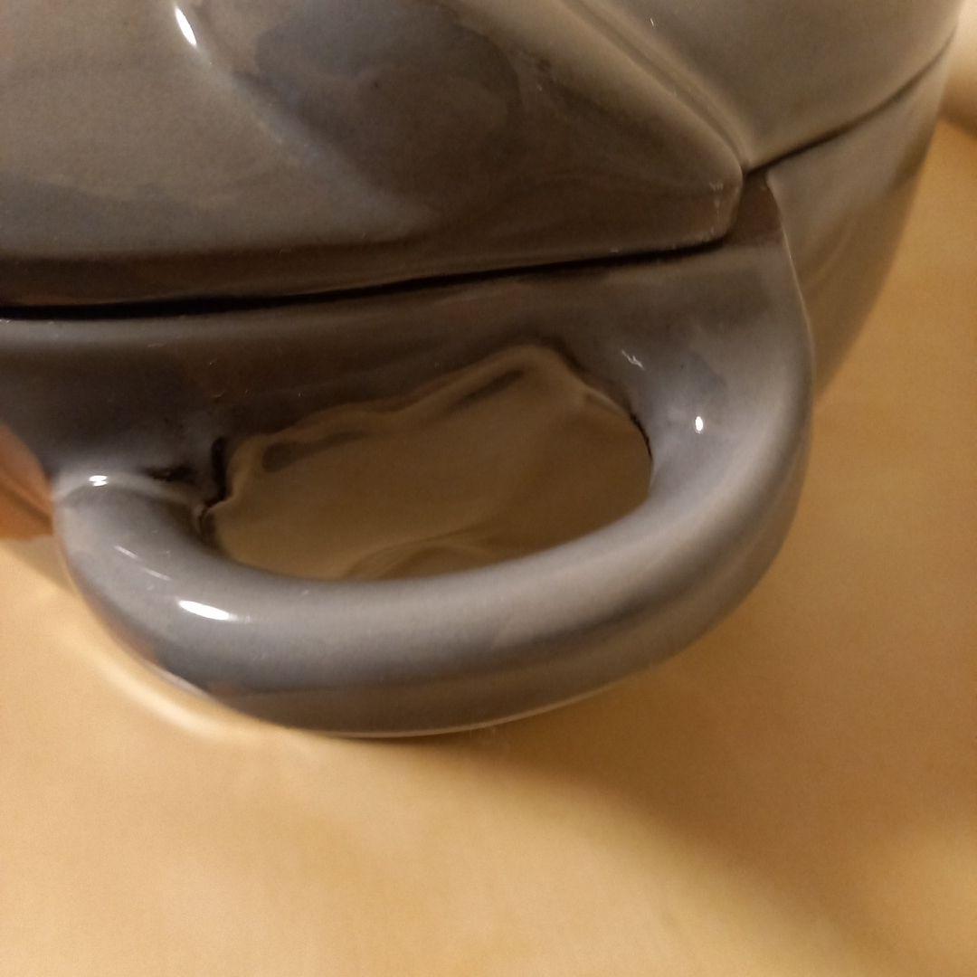 STAUB 牛型 鍋 グレー 　レア商品　フランス製