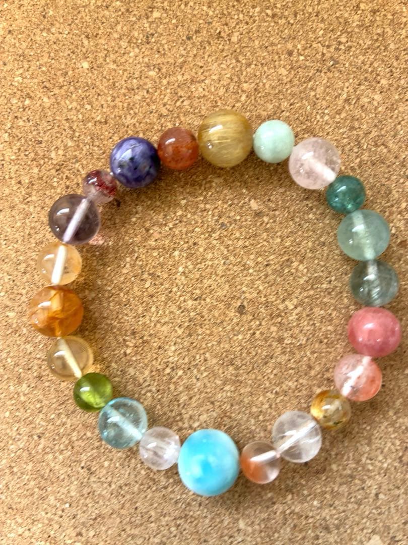 天然石 多宝 ブレスレット ラリマー チャロアイト