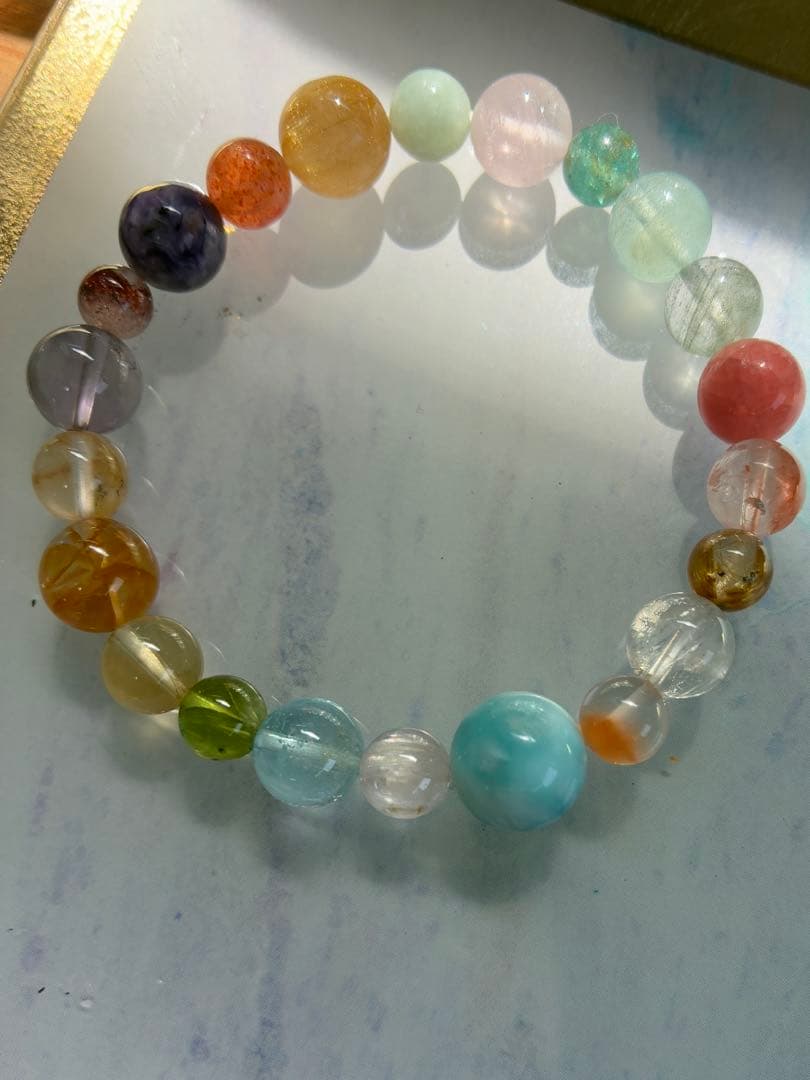 天然石 多宝 ブレスレット ラリマー チャロアイト