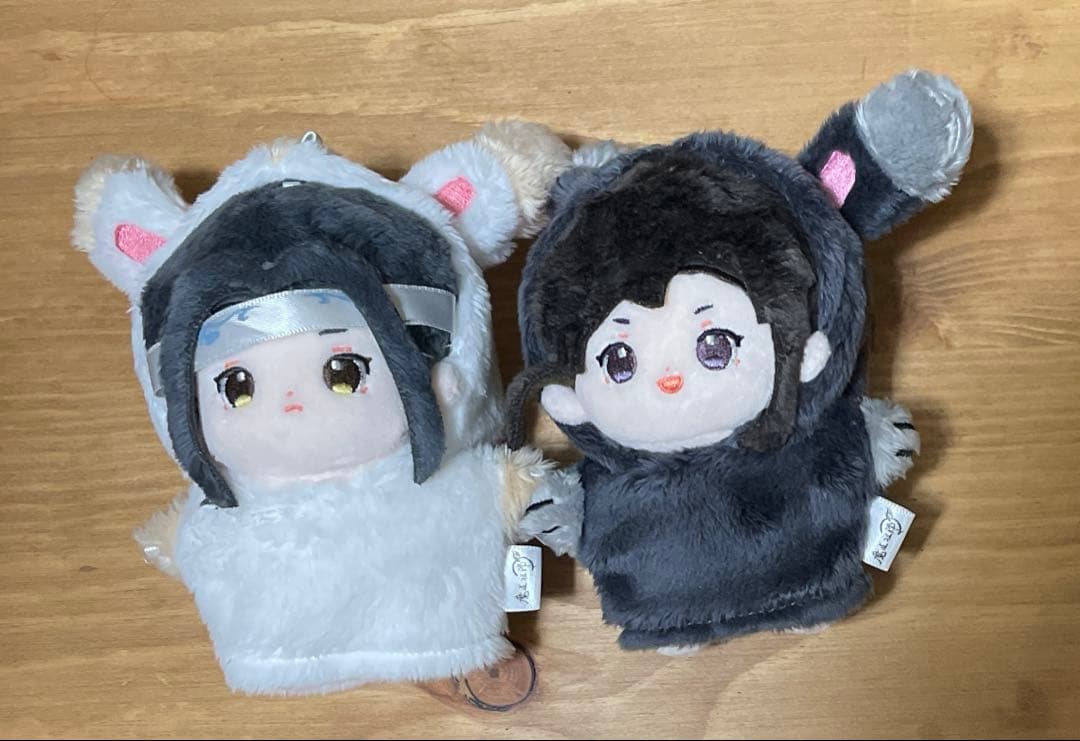 魔道祖師 海星体10cmぬいぐるみ魏無羨 藍忘機セット 衣装付き ぬいぐるみ