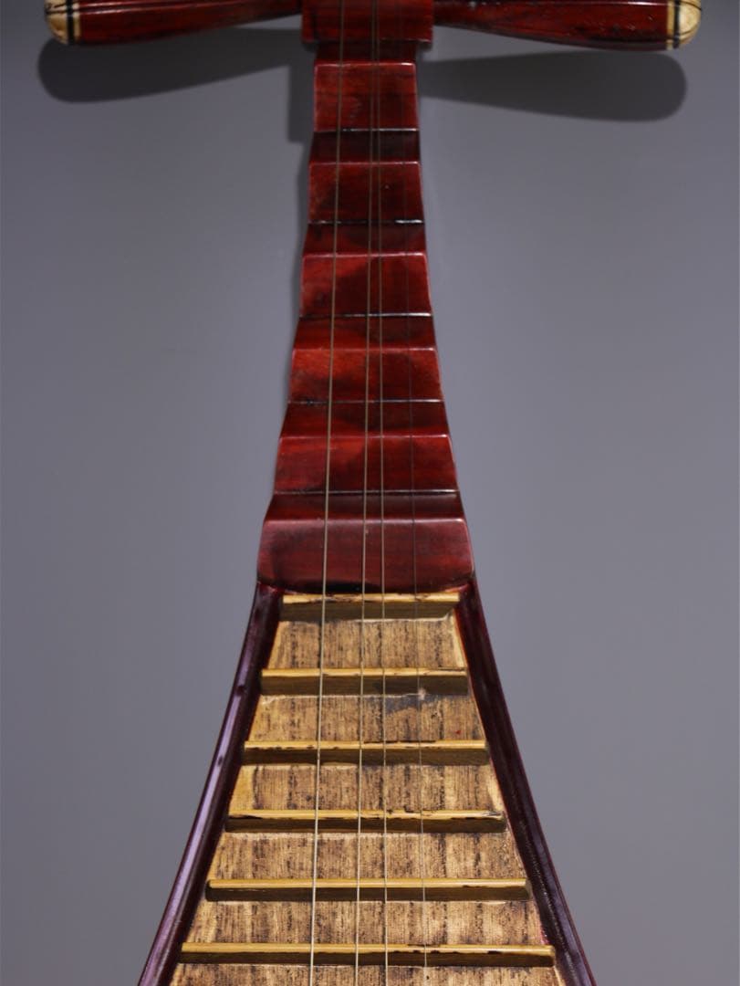 珍品　天然 桐木製 琵琶 びわ　妖精図　音質が美しい インテリア