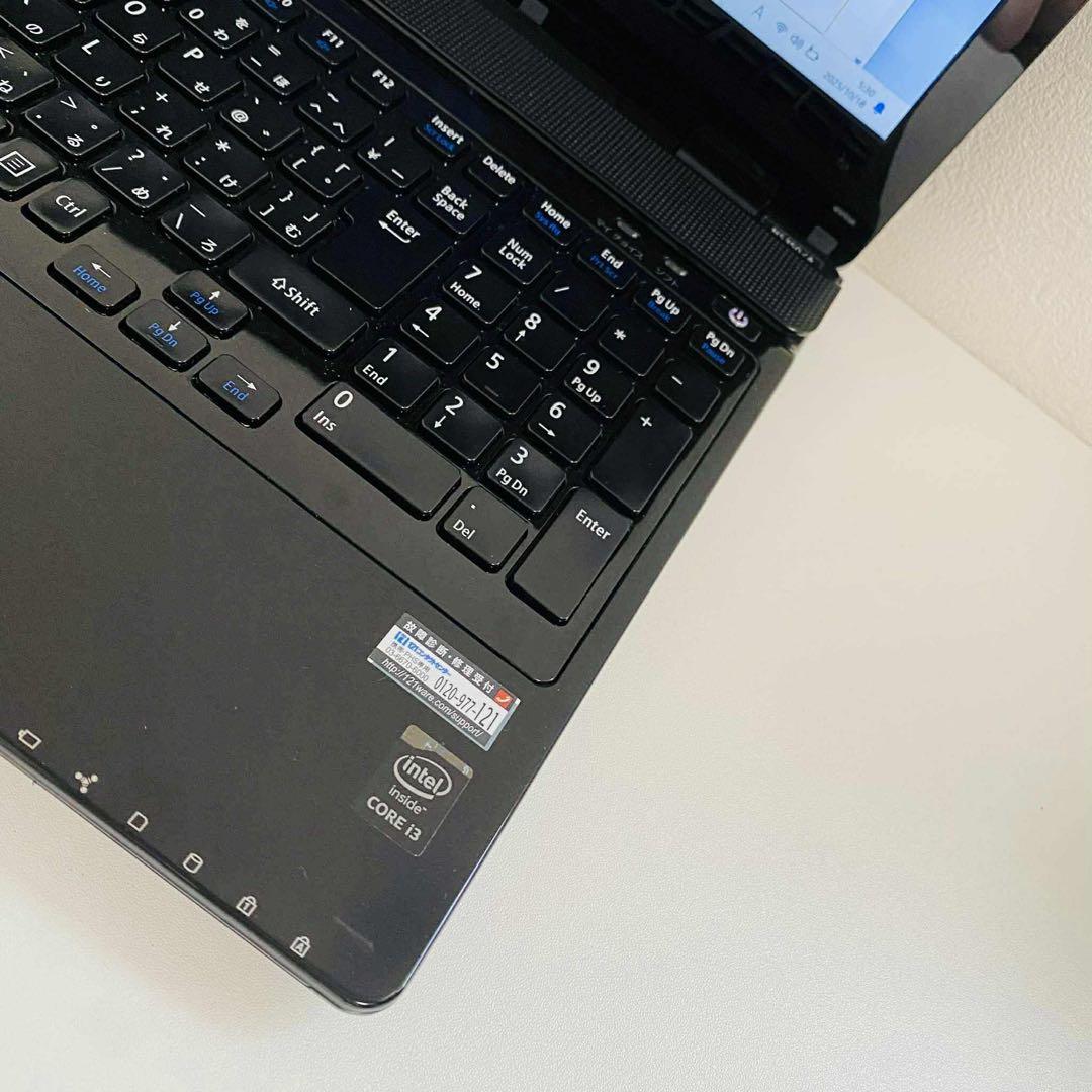 Y861 NECノートパソコンSSD高速 Windows11オフィス2024付き