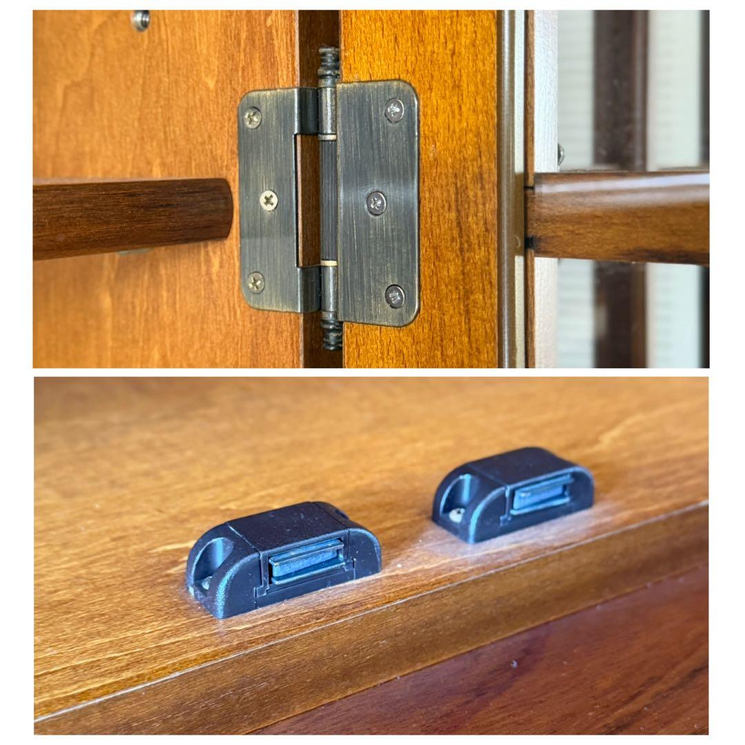 もも出品 カリモク家具 コロニアルシリーズ 食器棚 キッチンボード ガラス