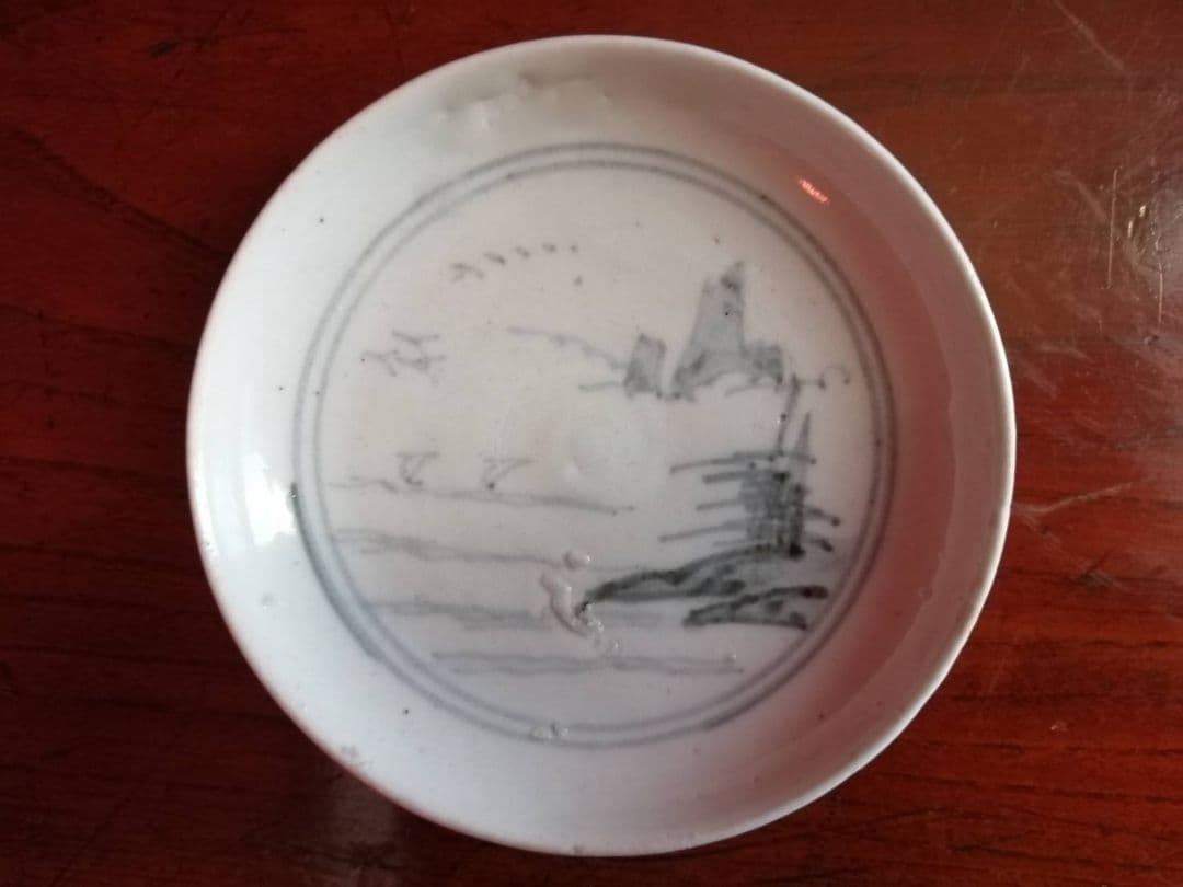 初期伊万里　くらわんか手染付小皿