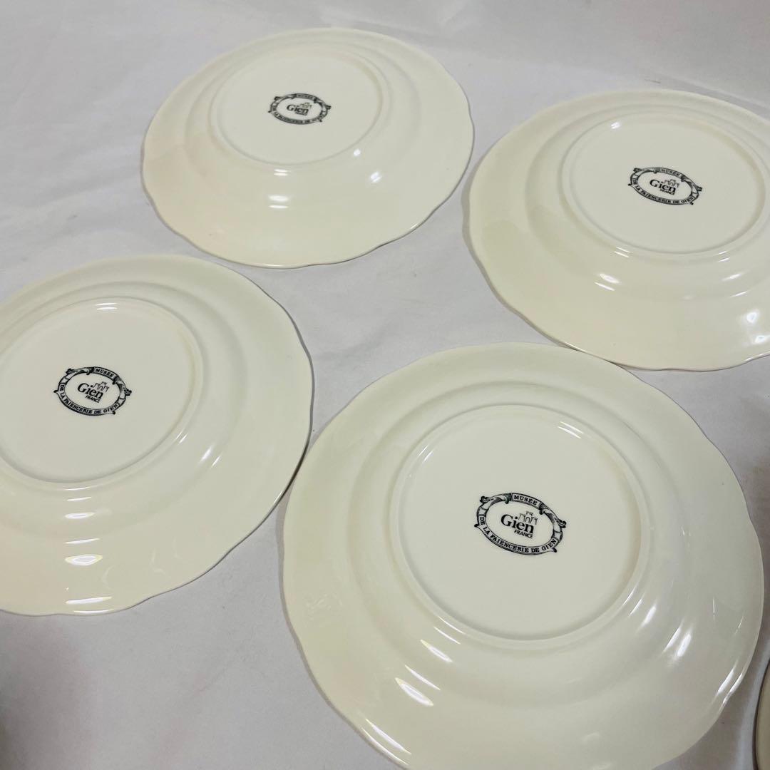 ジアン　GIEN マリアージュ プレート　6枚　フランス製　箱付き
