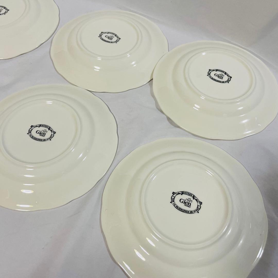 ジアン　GIEN マリアージュ プレート　6枚　フランス製　箱付き