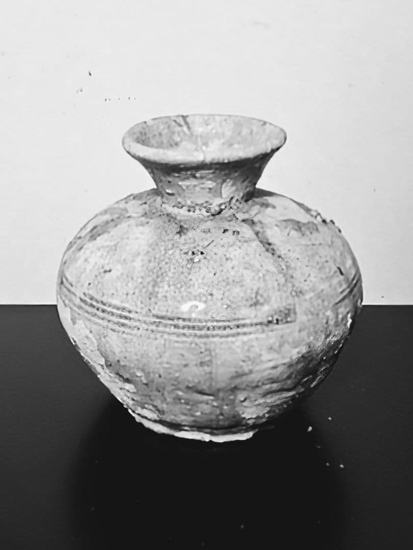 古瀬戸小壺　小瓶子　雀口　鎌倉時代　古美術　花呼ぶ器　稀少