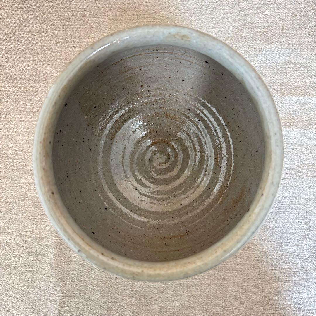 未使用★唐津焼　西岡小十　小次郎窯　壺　絵唐津　花瓶　共箱付　昭和レトロ