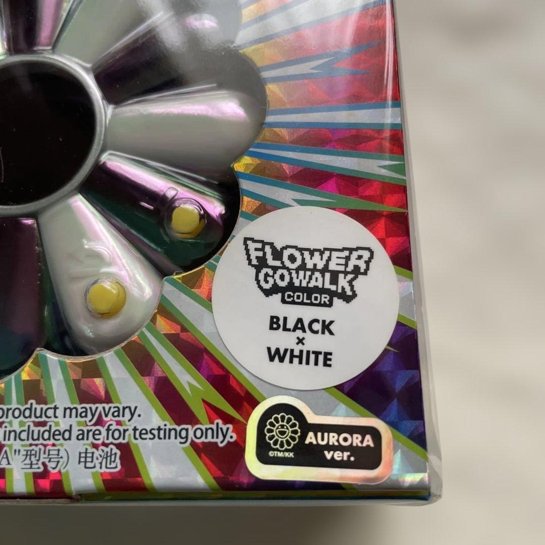 FLOWER GOWAL CLOCK ブラック・ホワイト