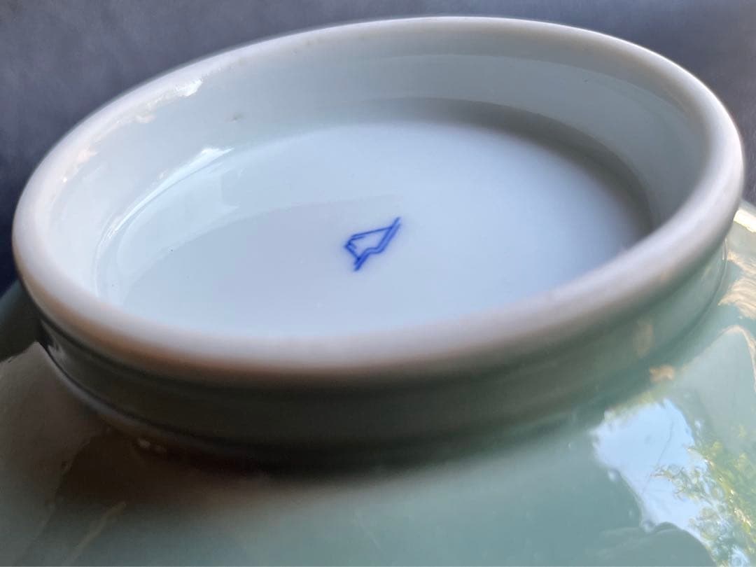 深川製磁　富士山　鉢　中鉢　6寸鉢　富士に龍　１点