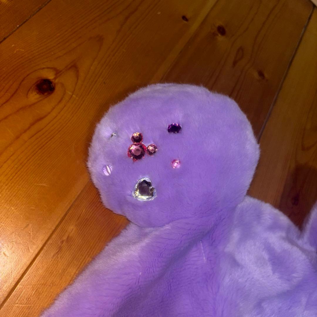 ディズニー ミニー ファンキャップ 紫 ラベンダー 帽子 リボン