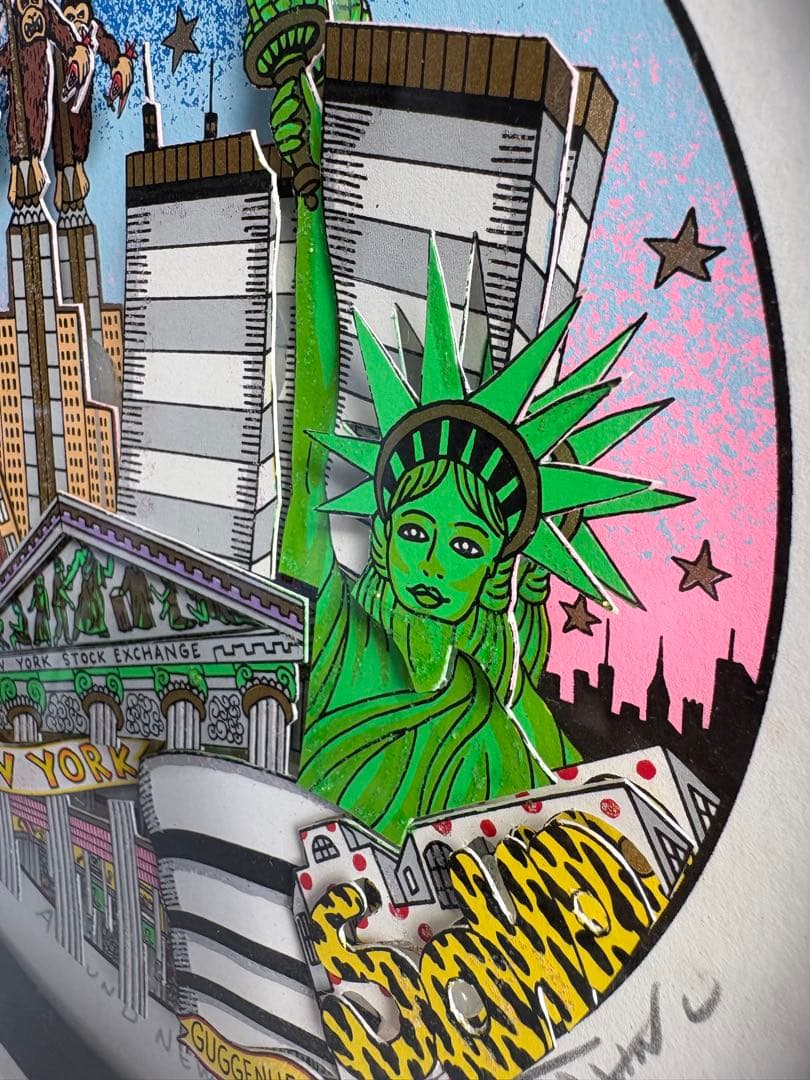 【極美品・COA付】チャールズ・ファジーノ「Around New York」