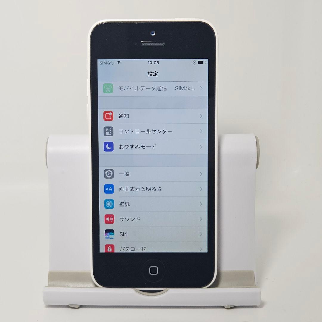 極美品 動作品 iPhone5C 32GB ホワイト 本体 MF149J/A