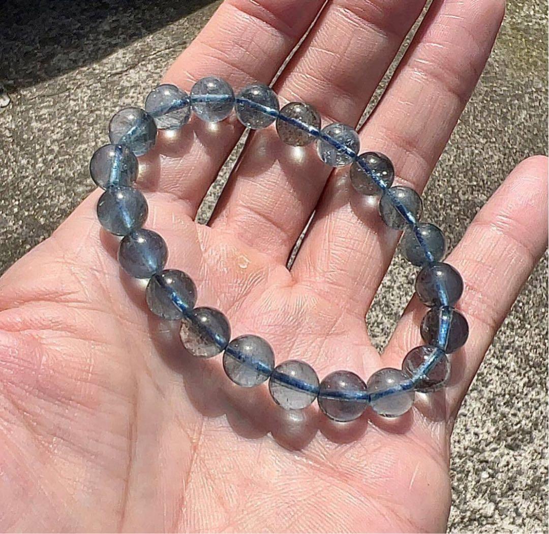 高品質　 モスアクアマリンブレスレット 10 キラキラ感　アクアマリン