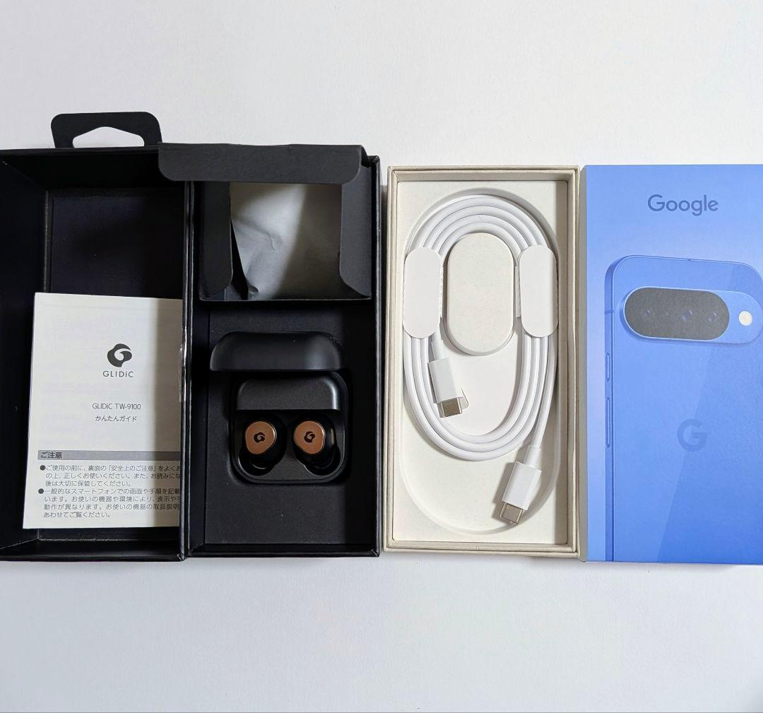 ⭐️新品未使用‼️GLIDiC TW-9100イヤホン &USBケーブル