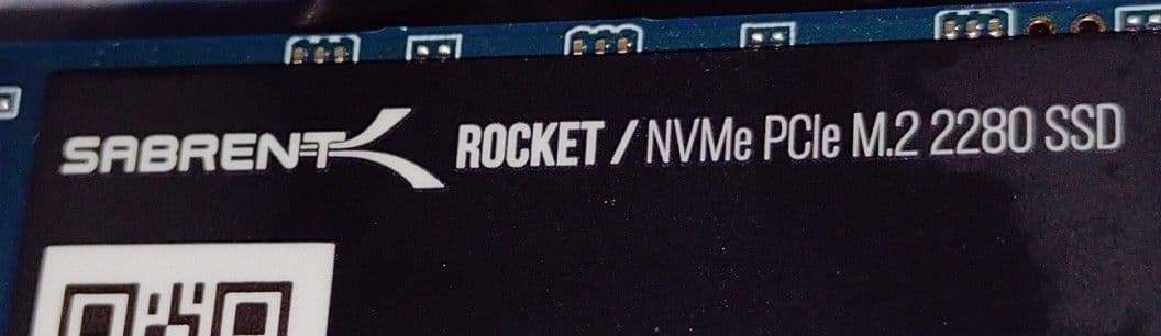 (中古)SABRENT ROCKET PCIe3x4 M.2 2280 2TB