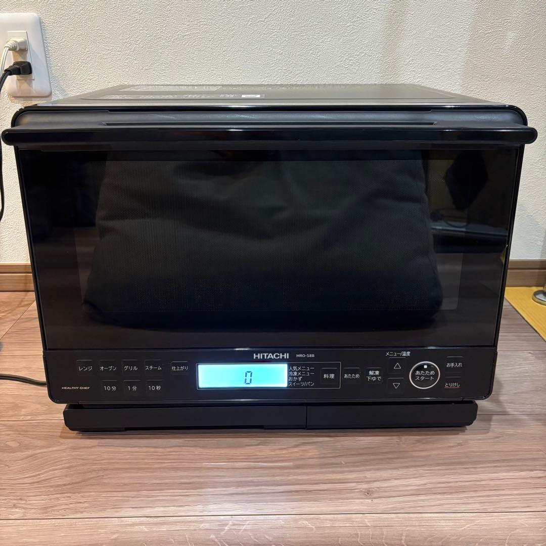 お値下げ‼️ 日立　過熱水蒸気オーブンレンジ　ヘルシーシェフ MRO-S8B 黒