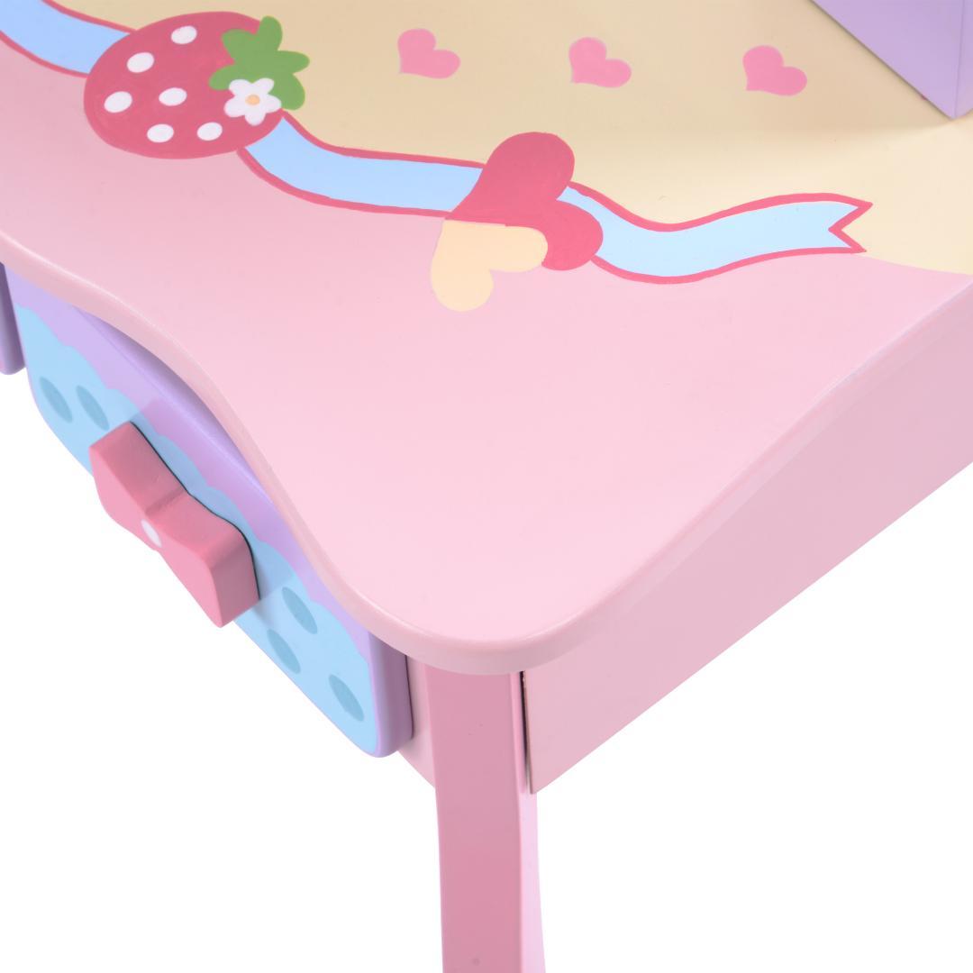 ドレッサー おままごと 姫系 可愛い 子供ドレッサー メイク台 ミラー 三面鏡